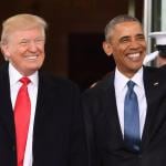 President Barack Obama welcomes then-President-elect Donald Trump to the White House in Washington, D.C., on Jan. 20, 2017.