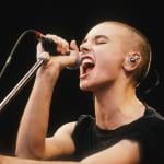 Singer Sinead O'Connor performs on stage in 1990.