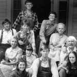 The cast of the US TV series 'The Waltons' in a promotional portrait, circa 1975