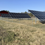 Solar panels at Lavalier's Berry Patch.