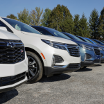 Chevrolet Equinox display at a dealership.