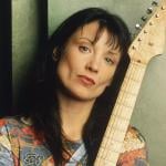  Meredith Brooks posing with her guitar in 1997.