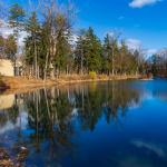 A view of Lake Norcentra at Rochester University in Rochester Hills, MI.