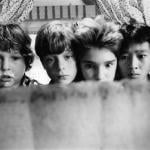 Jeff Cohen, Sean Astin, Corey Feldman, and Ke Huy Quan in a scene from the 1985 film 'Goonies.'