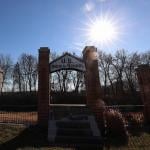 Entrance to the former Genoa U.S. Indian School in 2021 in Genoa, Nebraska where at least 87 Native American children have died.