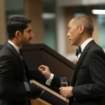 Actors Sagar Radia and Ken Leung in a scene from 'Industry'