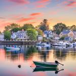 Townscape of Portsmouth, the richest town in New Hampshire.