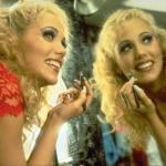 Actor Elizabeth Berkley on the set of 'Showgirls.'