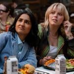 Amrit Kaur as Bela and Renée Rapp as Leighton in 'The Sex Lives of College Girls' Season 3, which premiered in Nov. 2024.