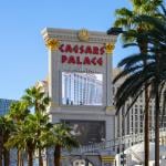 Weekends with Adele's sign promoted at the Caesar's Palace entrance in Las Vegas, NV.