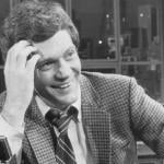 David Letterman hosting 'Late Night with David Letterman' in 1982.