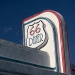 The 66 Diner on historic Route 66 in Albuquerque, New Mexico.