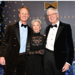  Chase Koch, Liz Koch and CEO of Koch Industries Charles Koch attend the Fontainebleau Las Vegas Star-Studded Grand Opening Celebration on December 13, 2023 in Las Vegas, Nevada.