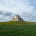 The missile site radar pyramid at the Stanley R. Mickelsen Safeguard Complex Nekoma, North Dakota.