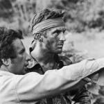Director Michael Cimino confers with Robert De Niro on the set of "The Deer Hunter" in 1978.