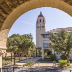 A view of the Main Quadrangle and Memorial Church on the Stanford University campus before a game between Stanford and Arizona State on September 30, 2017.