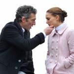 Vincent Cassel and Natalie Portman film "Black Swan" on location in Manhattan on December 7, 2009.