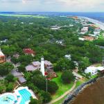 The St. Simons Island Light at the southern tip of St. Simons Island, Georgia, on August 28, 2024.
