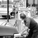 People pumping gas in the '70s.