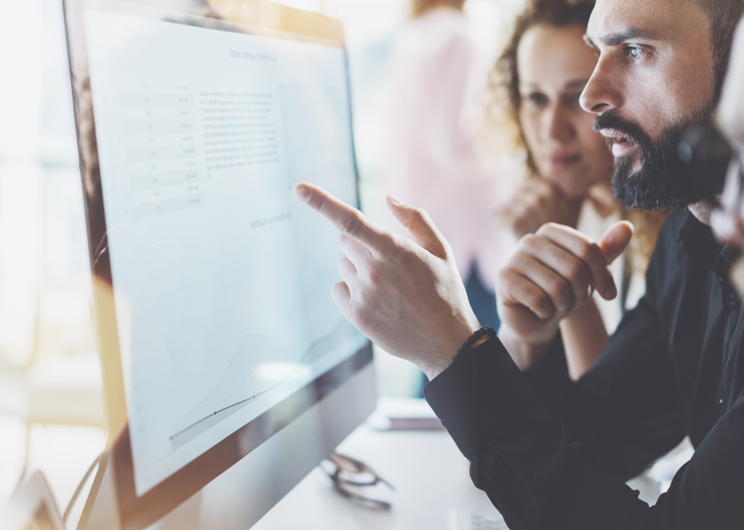 Information security analysts in the workplace.