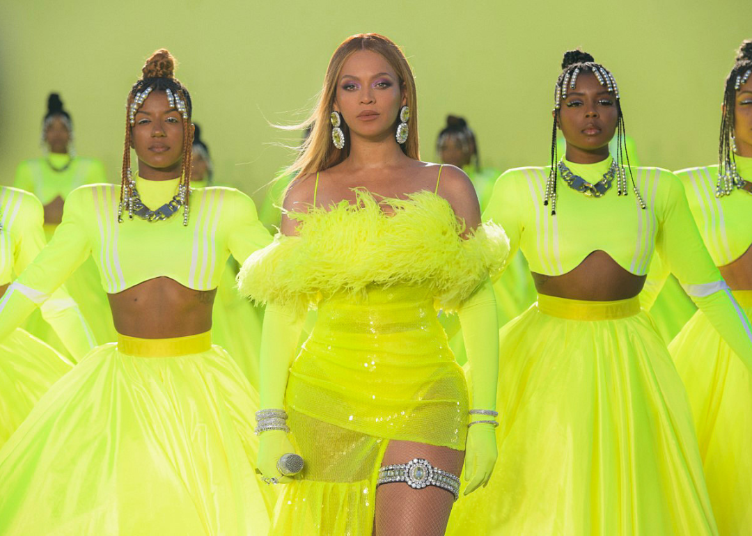 Beyoncé performing during the ABC telecast of the 94th Oscars® on Sunday, March 27, 2022 in Los Angeles, California. 