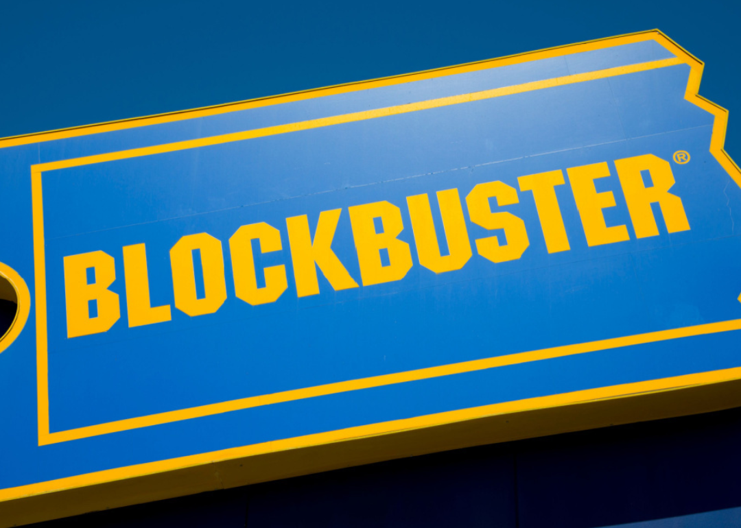 The last Blockbuster video store in Australia closing down in the suburb of Morley.