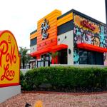 A colorful El Pollo Loco location as seen from outside.