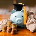 Money saving concept after graduation.