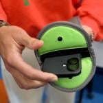 A Yondr pouch which holds and locks smartphones.