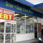 A convenience store on December 04, 2019 in Richmond, California that does not offer fresh vegetables or healthy options.