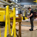 Field technician apprentice at Hoosier Crane Service Company.