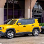 Yellow Jeep Renegade SUV parked in FL.
