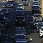 Traffic moves along Interstate 395 in Washington, DC.