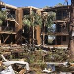 Hurricane Michael brought flooding and extensive damage to Tyndall Air Force base in Florida in 2018. 