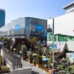 An outdoor view of Salesforce's 2019 Dreamforce Conference at the Moscone Center in San Francisco, California.