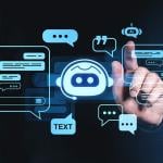 A futuristic digital AI interface.