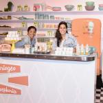 Briogeo, a hair care company, and its vendors at its booth during the 2018 SEPHORiA event in Los Angeles, California.