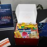 A box of Bokksu products at a Cali Star Entertainment Launch Party.