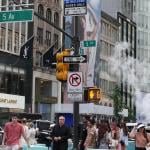 A street in midtown Manhattan, New York.