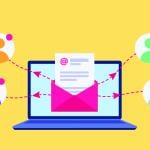 Vector illustration of an email sent to users as a concept of email marketing.