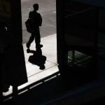 A student walks through the hall at La Tijera K-8 Academy of Excellence Charter School on October 22, 2025, in Inglewood, California.