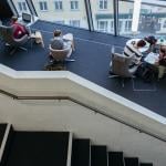 Interior of a University Library Freiburg, Germany.