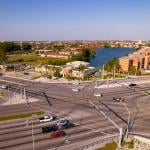 Aerial photo of the area around Hialeah Gardens City Hall in Miami, Florida.