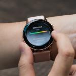 Fitness watch measuring stress level.