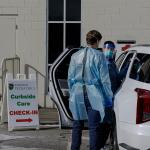 Parkside Pediatrics providers assessing a patient with measles symptoms in Spartanburg, South Carolina, US.