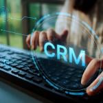 An analyst evaluating data through CRM or Customer Relationship Management.