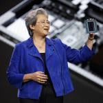 Lisa Su, chair and chief executive officer of Advanced Micro Devices Inc. (AMD), displays an AMD Instinct MI455X GPU during an AMD news conference ahead of the annual Consumer Electronics Show in Las Vegas, Nevada, on January 5, 2026.