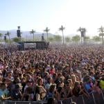 A view of the crowd during Day 1 of the 2018 Coachella Valley Music and Arts Festival Weekend in Indio, California.