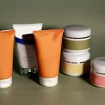 Blank cosmetic packaging and containers.