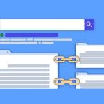 A vector illustration of how backlinks impact organic search performance or SEO.